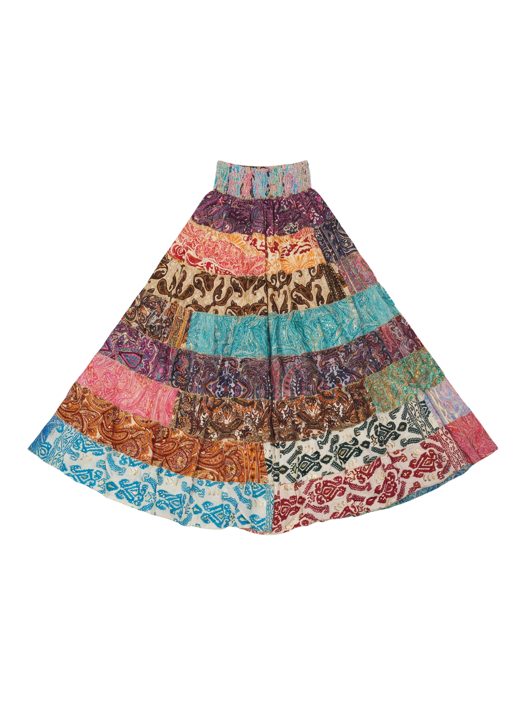 تنورة مزخرفة بطابع بوهيمي