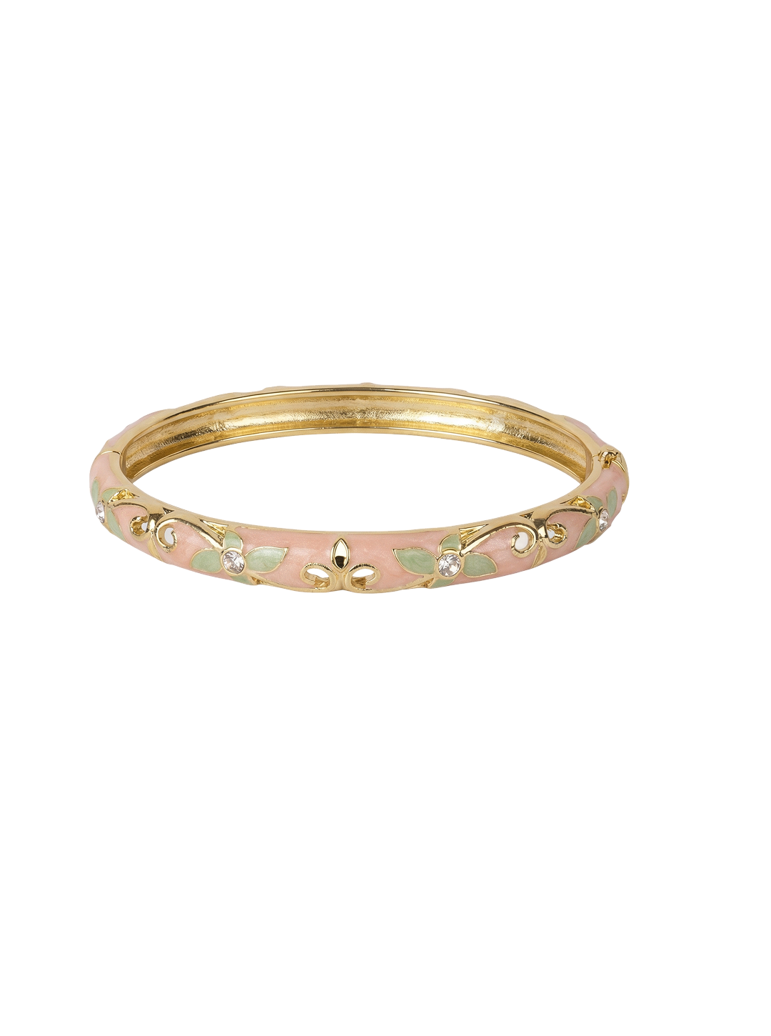 Simple ornate pink bracelet