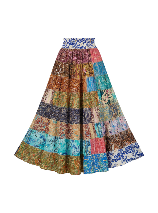 تنورة نقوش شرقية ملونة