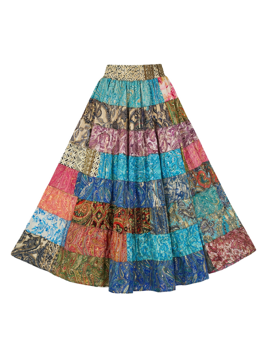 تنورة نقوش تراثية ملونة