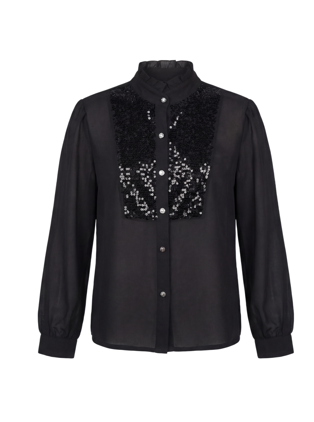 Blouse with elegant embroidery