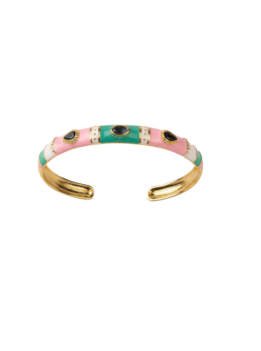 سوار ذهب بتصميم متعدد الألوان