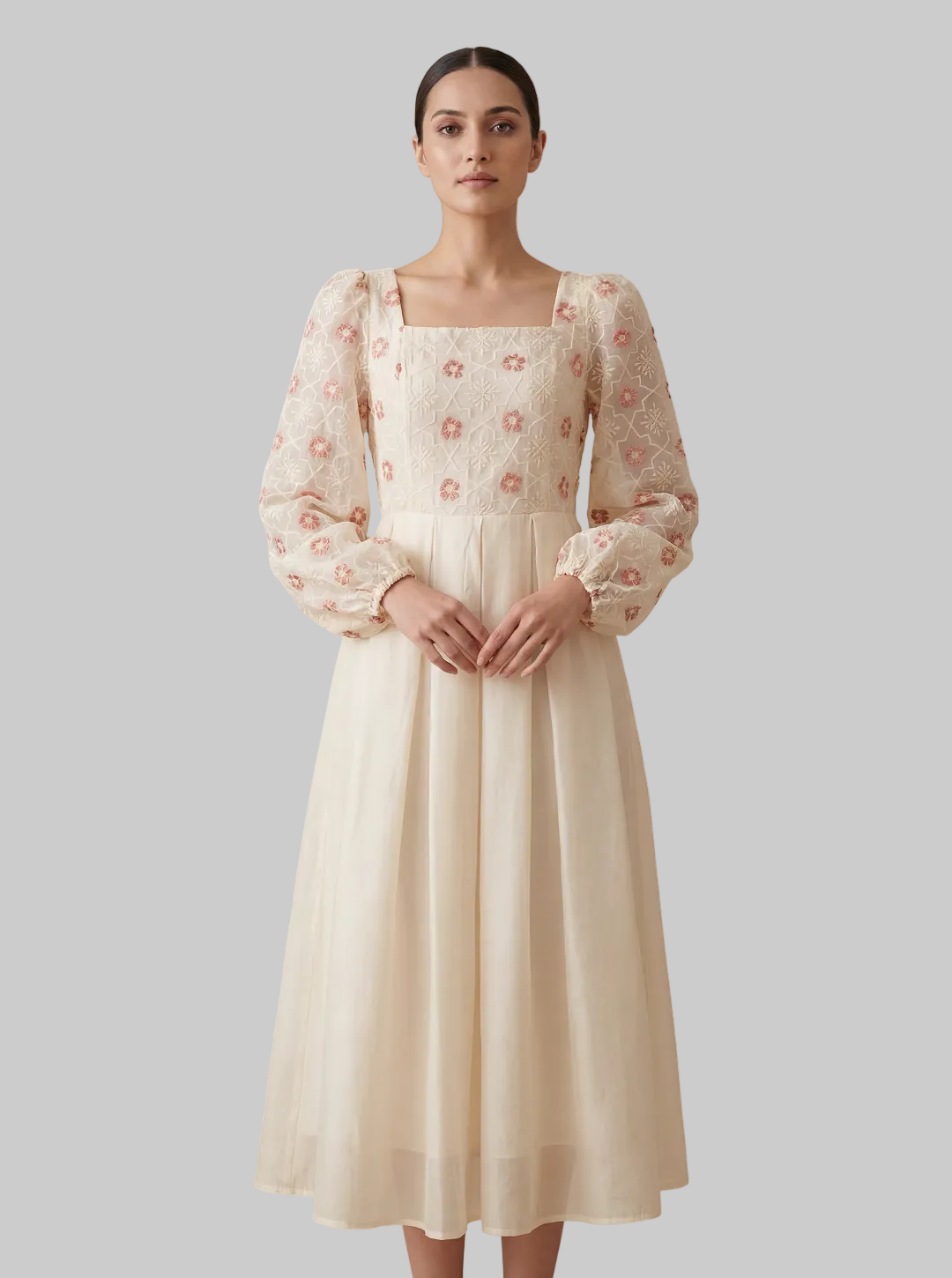 Long-sleeved summer dress