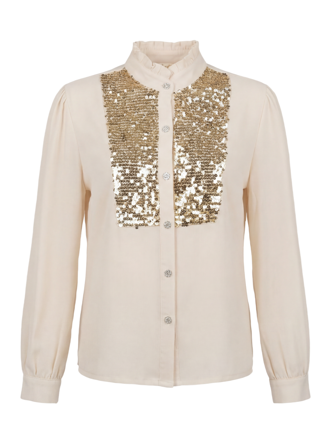 Blouse with elegant embroidery