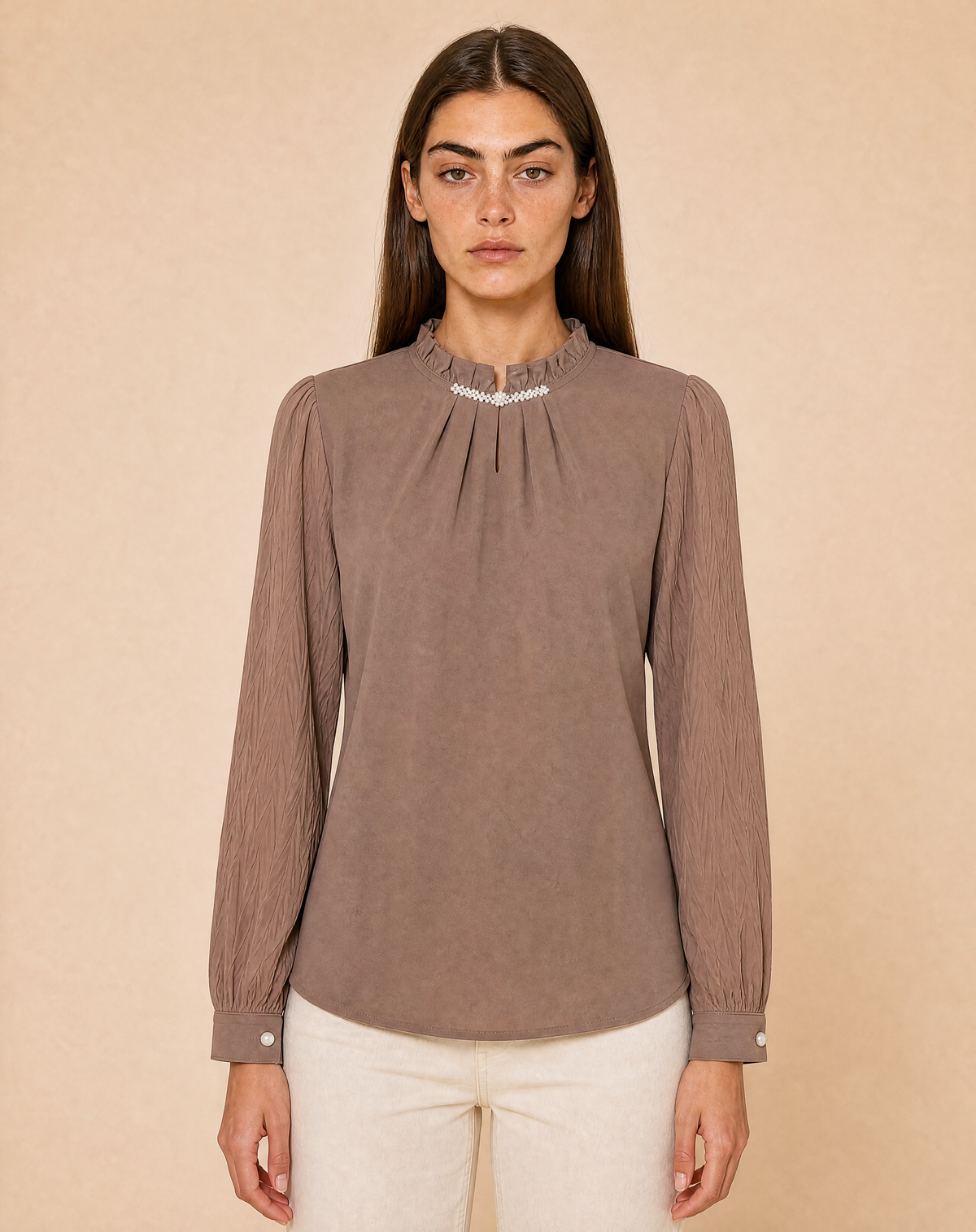 Soft blouse, simple style
