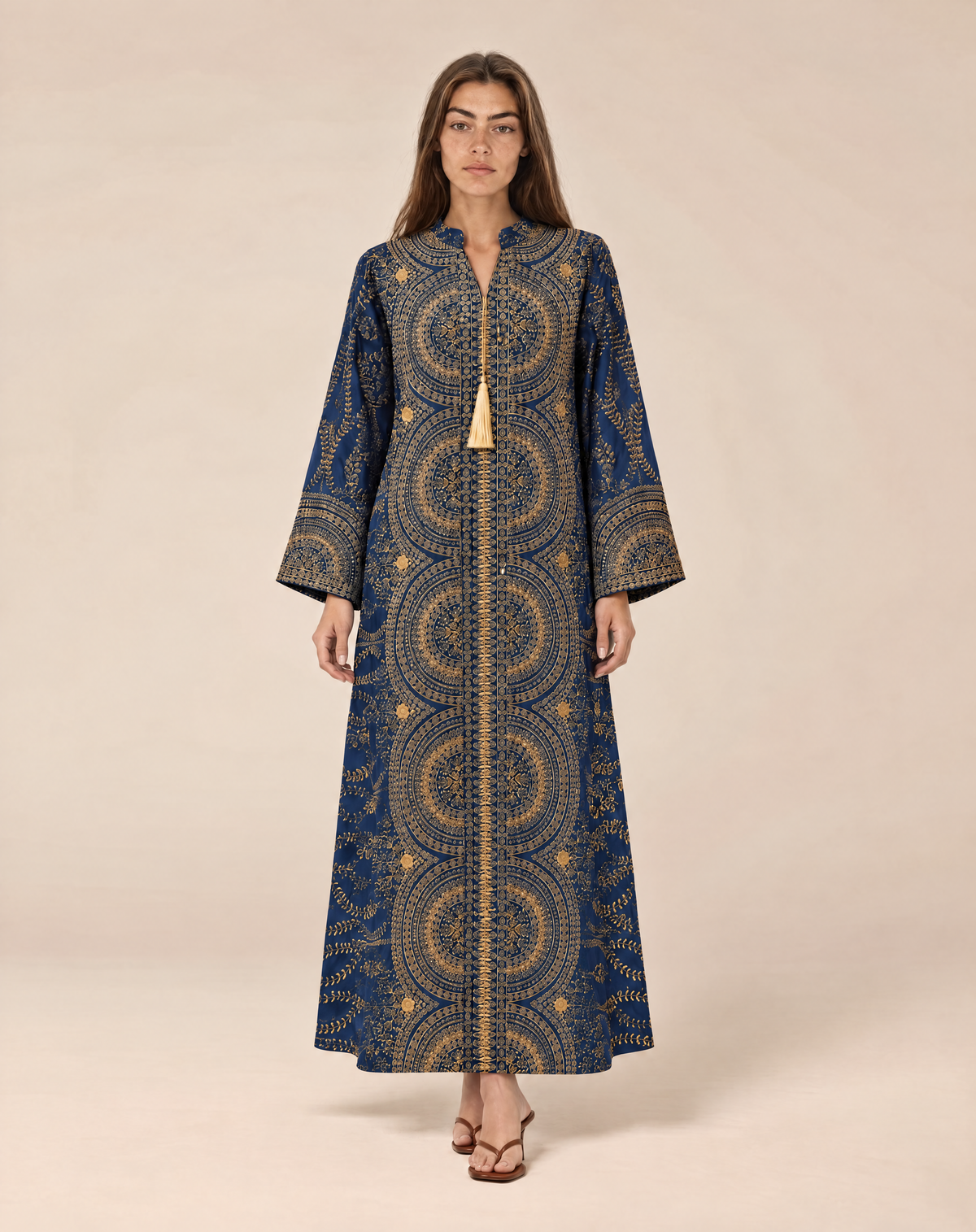 Luxurious embroidered women's jalabiya - Elegant and long jalabiya for special occasions