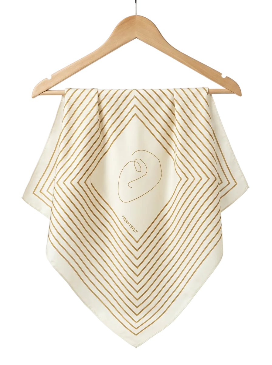 Bandana with harmonious geometric lines and a modern, minimalist design