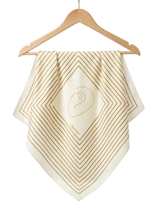 Bandana with harmonious geometric lines and a modern, minimalist design