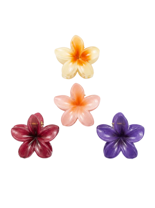 4 Pieces Plastic Daisy Flower Hair Clips
