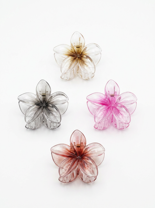 4 Pieces Plastic Daisy Flower Hair Clips