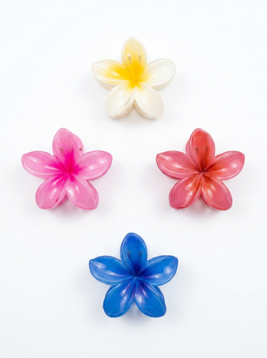 4 Pieces Plastic Daisy Flower Hair Clips