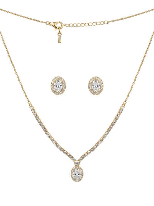 An elegant, luxurious studded set