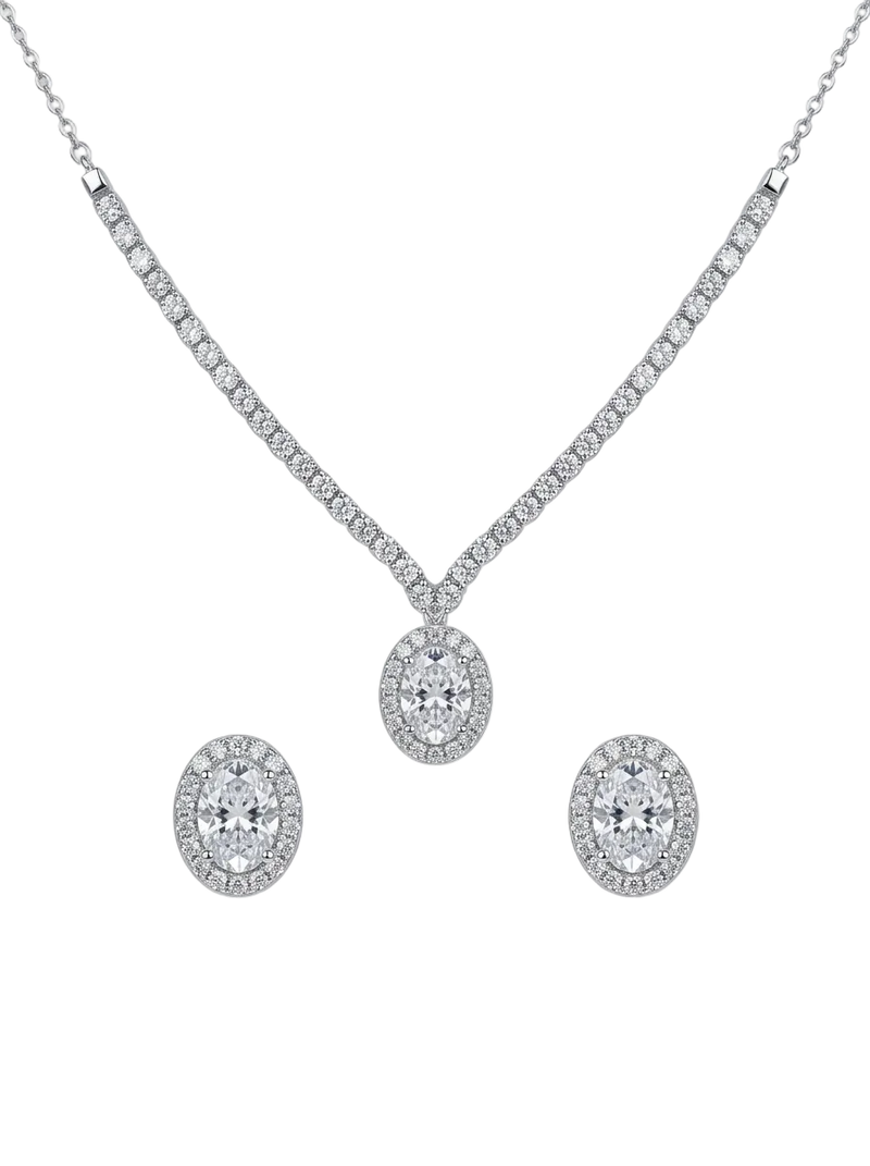 An elegant, luxurious studded set